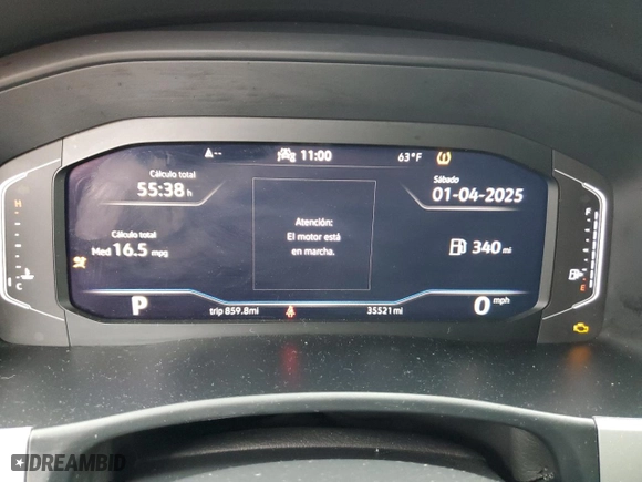 2022 Volkswagen Atlas Cross Sport 3.6L V6 SE w/Technology with VIN 1V2WE2CAXNC209665, listed as a Copart auction lot 87189974 with 35,521 mi miles and Salvage Title. Bid and sale history available at carsss.com. Image 9.