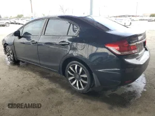 2014 Honda Civic EX-L with VIN 19XFB2F9XEE225725, listed as a Copart auction lot 52593905 with 140,534 mi miles and Salvage Title. Bid and sale history available at DreamBid. Image 2.