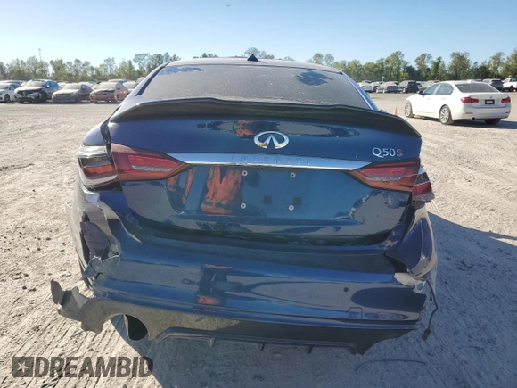 2019 Infiniti Q50 RED SPORT 400 with VIN JN1FV7AP2KM760946, listed as a Copart auction lot 80971704 with 69,882 mi miles and Salvage Title. Bid and sale history available at carsss.com. Image 6.