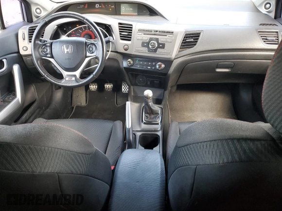 2012 Honda Civic Si with VIN 2HGFG4A56CH703773, listed as a Copart auction lot 56449825 with 117,675 mi miles and Salvage title. Bid and sale history available at DreamBid. Image 8.