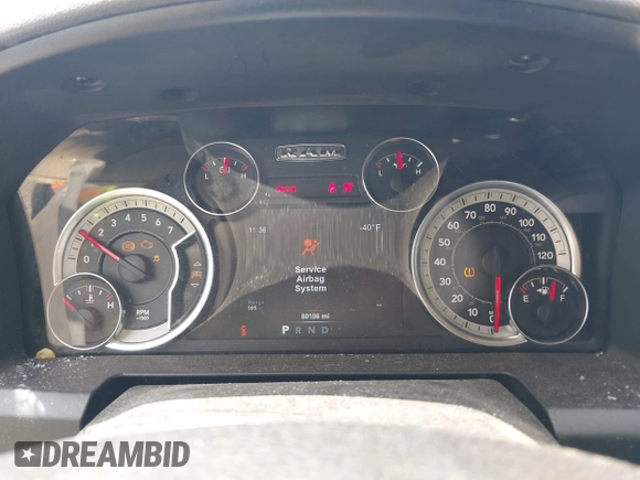 2018 Ram 1500 Big Horn with VIN 1C6RR7GG6JS311650, listed as a IAAI auction lot 42651802 with 80,106 mi miles and . Bid and sale history available at DreamBid. Image 7.