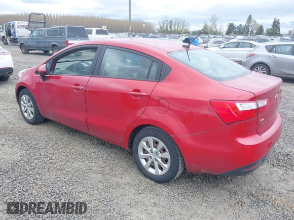 2013 Kia Rio LX with VIN KNADM4A30D6179274, listed as a IAAI auction lot 42014845 with 115,238 mi miles. Bid and sale history available at carsss.com. Image 3.