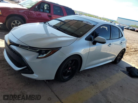 2021 Toyota Corolla Hatchback SE with VIN JTNB4MBE5M3145158, listed as a Copart auction lot 67862394 with 38,685 mi miles and Salvage Title. Bid and sale history available at carsss.com. Image 1.