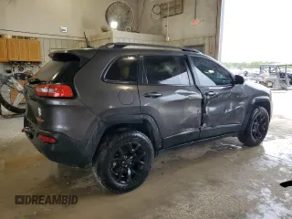 2017 Jeep Cherokee Trailhawk L Plus with VIN 1C4PJMBB6HW564908, listed as a Copart auction lot 72914244 with 0 mi miles and Salvage Title. Bid and sale history available at carsss.com. Image 3.