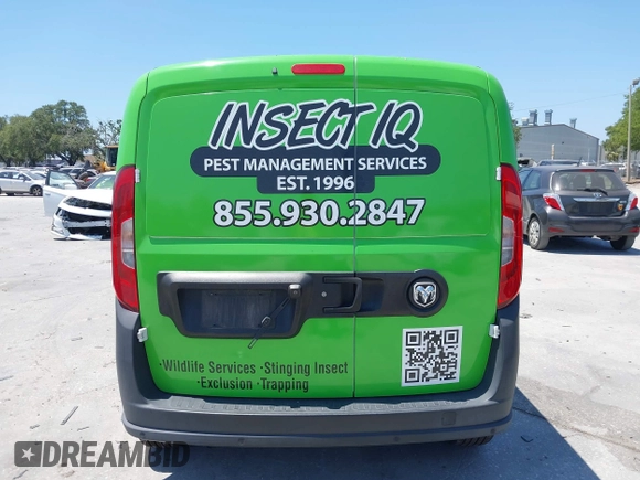 2018 Ram ProMaster City Cargo Tradesman with VIN ZFBERFAB3J6J50426, listed as a IAAI auction lot 42137488 with 59,631 mi miles and . Bid and sale history available at DreamBid. Image 16.
