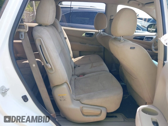 2015 Nissan Pathfinder S with VIN 5N1AR2MN7FC613554, listed as a IAAI auction lot 42050540 with 204,211 mi miles and . Bid and sale history available at DreamBid. Image 8.
