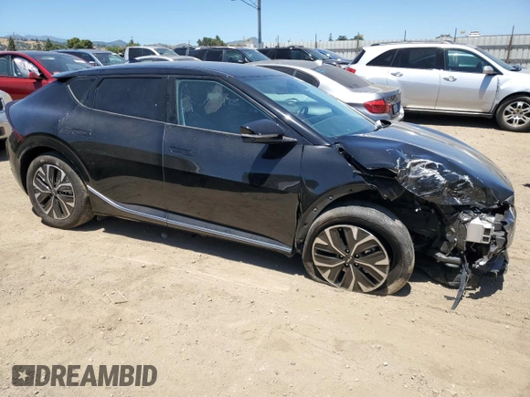 2022 Kia EV6 Wind with VIN KNDC34LA7N5053773, listed as a Copart auction lot 57753934 with 70,112 mi miles and Salvage Title. Bid and sale history available at carsss.com. Image 4.