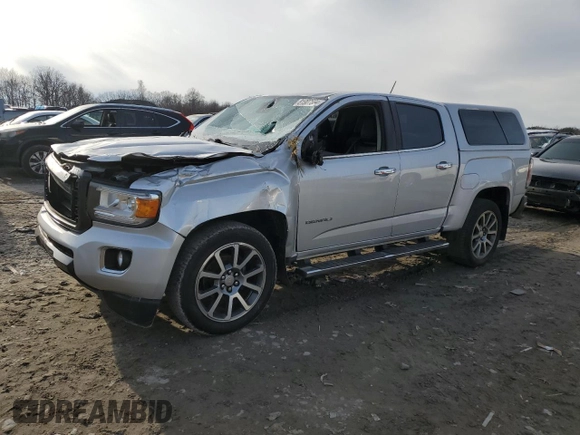 2018 GMC Canyon 4WD Denali with VIN 1GTG6EEN7J1236851, listed as a Copart auction lot 81907584 with 0 mi miles and Salvage Title. Bid and sale history available at carsss.com. Image 1.