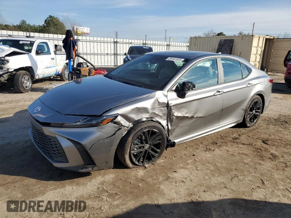2025 Toyota Camry LE with VIN 4T1DAACK1SU564166, listed as a Copart auction lot 89161535 with 2,992 mi miles and Salvage Title. Bid and sale history available at carsss.com. Image 1.