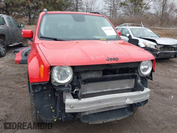 2017 Jeep Renegade Latitude with VIN ZACCJBBBXHPG47418, listed as a IAAI auction lot 41533128 with 123,991 mi miles. Bid and sale history available at carsss.com. Image 13.
