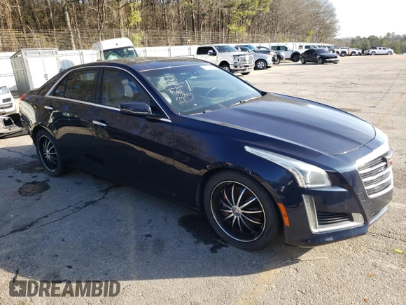2015 Cadillac CTS RWD with VIN 1G6AP5SX4F0129071, listed as a Copart auction lot 87152944 with 126,724 mi miles and Salvage title. Bid and sale history available at DreamBid. Image 4.