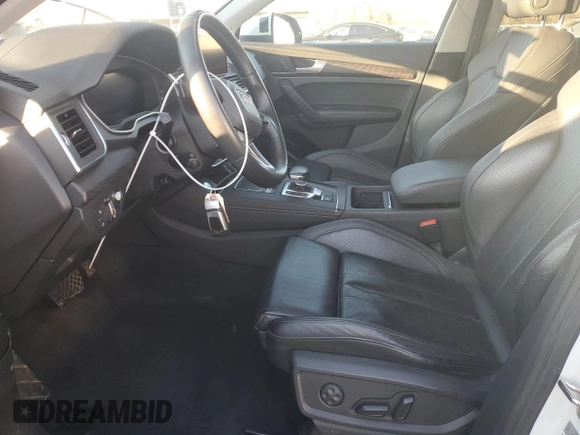 2020 Audi Q5 S line Prestige with VIN WA1F2AFY8L2088905, listed as a Copart auction lot 86756334 with 38,605 mi miles and Salvage Title. Bid and sale history available at carsss.com. Image 7.