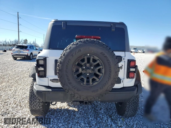 2023 Ford Bronco Raptor with VIN 1FMEE5JR5PLC05576, listed as a Copart auction lot 87668905 with 6,663 mi miles and Salvage Title. Bid and sale history available at carsss.com. Image 6.