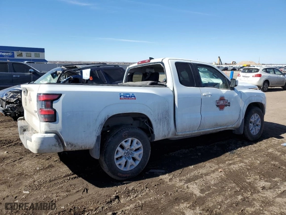 2023 Nissan Frontier S with VIN 1N6ED1CL5PN648644, listed as a Copart auction lot 46449485 with 64,111 mi miles and Salvage Title. Bid and sale history available at carsss.com. Image 3.