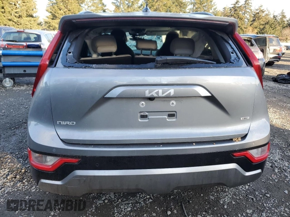 2024 Kia Niro EX Touring with VIN KNDCR3LE0R5138438, listed as a Copart auction lot 44363465 with 0 mi miles and Salvage Title. Bid and sale history available at carsss.com. Image 6.