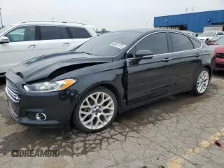 2014 Ford Fusion Titanium with VIN 3FA6P0K99ER382138, listed as a Copart auction lot 60637375 with 116,908 mi miles and Clean title. Bid and sale history available at DreamBid. Image 1.