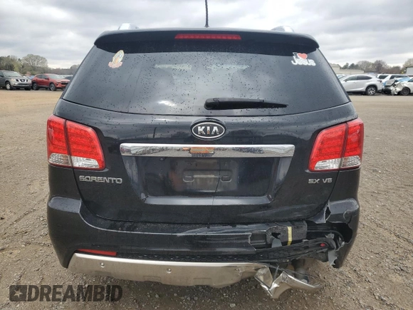 2011 Kia Sorento SX with VIN 5XYKW4A21BG093414, listed as a Copart auction lot 50169625 with 166,855 mi miles and Salvage Title. Bid and sale history available at carsss.com. Image 6.