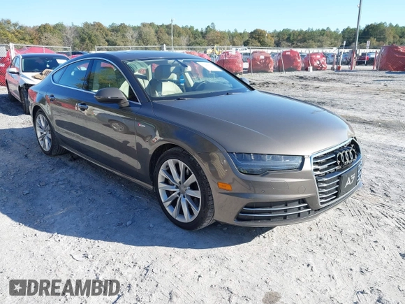 2016 Audi A7 3.0 Premium Plus with VIN WAUWGAFC2GN105498, listed as a IAAI auction lot 41488062 with 120,393 mi miles. Bid and sale history available at carsss.com. Image 1.