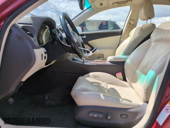 2012 Lexus IS 250 с VIN JTHCF5C27C5059137, выставлен на аукционе Copart как лот 57426615 с пробегом Не указан миль и Списание • Salvage title. История ставок и продаж доступна на DreamBid. Изображение 7.