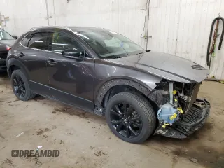 2021 Mazda CX-30 Premium Plus with VIN 3MVDMBEY8MM230287, listed as a Copart auction lot 53321115 with 137,742 mi miles and Salvage Title. Bid and sale history available at DreamBid. Image 4.