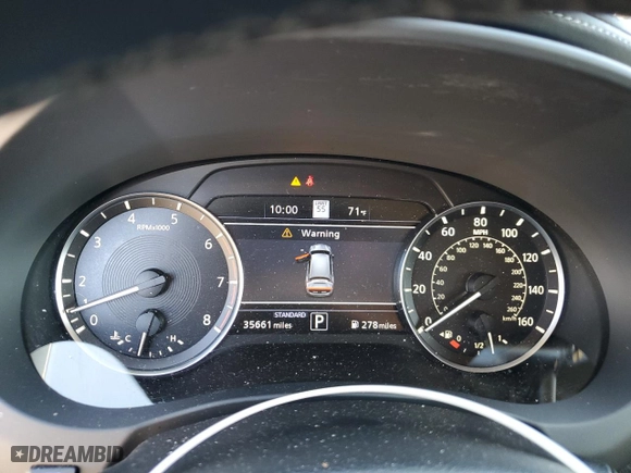 2022 Infiniti QX50 ESSENTIAL with VIN 3PCAJ5CA3NF117342, listed as a Copart auction lot 70952234 with 35,661 mi miles and Salvage Title. Bid and sale history available at carsss.com. Image 9.