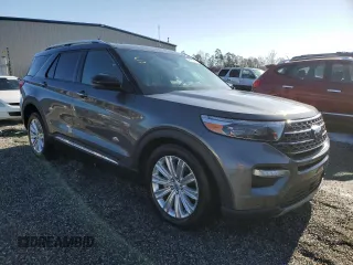 2022 Ford Explorer King Ranch z VIN 1FM5K8LC1NGC30483, wystawiony jako Copart lot #48477725 z przebiegiem 21 339 mil mil oraz Szkoda całkowita • Salvage title. Historia ofert i sprzedaży dostępna na DreamBid. Obrazek 4.