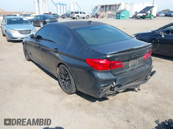 2018 BMW 5 Series M550i xDrive with VIN WBAJB9C55JB286747, listed as a IAAI auction lot 42583106 with 141,102 mi miles and . Bid and sale history available at DreamBid. Image 3.