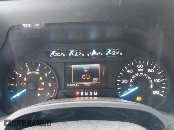 2018 Ford F-150 XL with VIN 1FTEW1E58JKD67099, listed as a IAAI auction lot 41526282 with 128,420 mi miles. Bid and sale history available at carsss.com. Image 7.