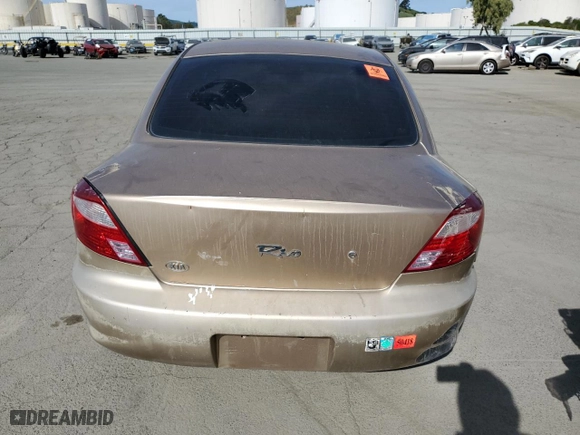 2002 Kia Rio with VIN KNADC123826190150, listed as a Copart auction lot 52949735 with 139,234 mi miles and Clean Title. Bid and sale history available at carsss.com. Image 6.