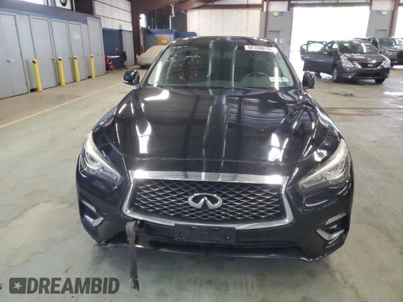 2018 Infiniti Q50 Luxe with VIN JN1EV7AR0JM431979, listed as a Copart auction lot 56108015 with 85,597 mi miles and Clean Title. Bid and sale history available at DreamBid. Image 5.