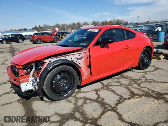 2022 Toyota GR86 Premium with VIN JF1ZNBE1XN9754814, listed as a Copart auction lot 46829455 with 19,741 mi miles and Salvage Title. Bid and sale history available at carsss.com. Image 1.