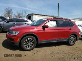 2019 Volkswagen Tiguan SE with VIN 3VV2B7AX7KM149000, listed as a Copart auction lot 53180135 with 54,322 mi miles and Salvage title. Bid and sale history available at DreamBid. Image 1.
