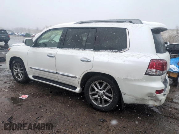 2013 Lexus LX 570 with VIN JTJHY7AX2D4101858, listed as a Copart auction lot 53908465 with 149,930 mi miles and Salvage title. Bid and sale history available at DreamBid. Image 2.