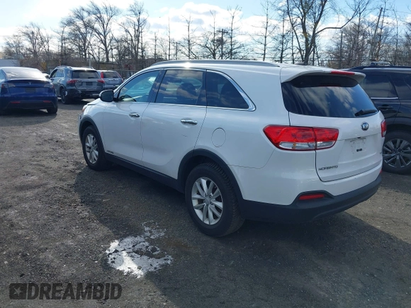 2018 Kia Sorento LX V6 with VIN 5XYPGDA50JG419263, listed as a IAAI auction lot 41592628 with 45,266 mi miles. Bid and sale history available at carsss.com. Image 3.