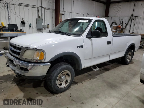 1997 Ford F-150 z VIN 1FTDF18W4VKD41606, wystawiony jako Copart lot #83808524 z przebiegiem 173 675 mil mil oraz Czysty tytuł • Clean title. Historia ofert i sprzedaży dostępna na DreamBid. Obrazek 1.