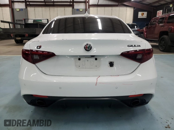 2019 Alfa Romeo Giulia Ti Sport with VIN ZARFANBN7K7600768, listed as a Copart auction lot 73277804 with 120,017 mi miles and Salvage Title. Bid and sale history available at carsss.com. Image 6.