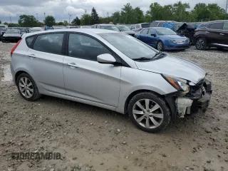 2012 Hyundai Accent SE with VIN KMHCU5AE7CU054509, listed as a Copart auction lot 57726645 with 93,631 mi miles and Salvage title. Bid and sale history available at DreamBid. Image 4.
