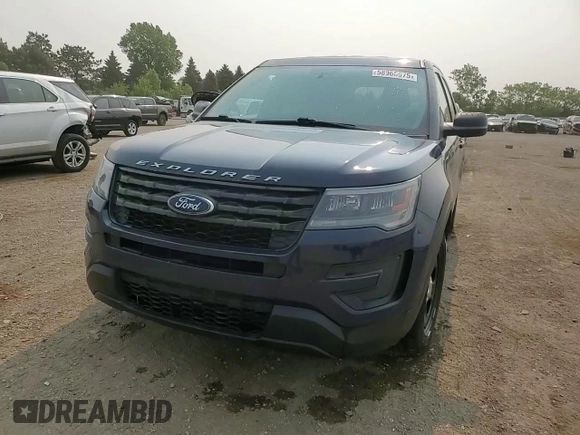 2017 Ford Police Interceptor Utility with VIN 1FM5K8AR0HGC57380, listed as a Copart auction lot 58965075 with 106,682 mi miles and Salvage title. Bid and sale history available at DreamBid. Image 13.