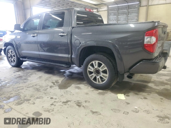 2021 Toyota Tundra Platinum with VIN 5TFAY5F17MX960813, listed as a Copart auction lot 56544055 with 99,592 mi miles and Salvage title. Bid and sale history available at DreamBid. Image 2.