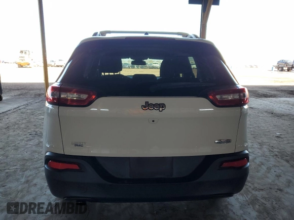 2017 Jeep Cherokee Latitude with VIN 1C4PJLCB7HW619410, listed as a Copart auction lot 49455815 with 142,214 mi miles and Salvage Title. Bid and sale history available at carsss.com. Image 6.