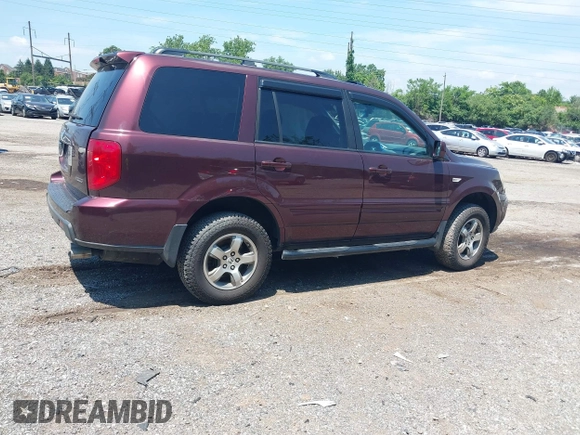 2007 Honda Pilot EX-L with VIN 2HKYF18527H510015, listed as a IAAI auction lot 42720416 with 155,685 mi miles and . Bid and sale history available at DreamBid. Image 4.