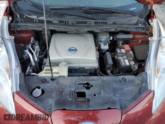 2015 Nissan LEAF SL with VIN 1N4AZ0CP7FC321033, listed as a Copart auction lot 42776715 with 53,700 mi miles and Salvage title. Bid and sale history available at DreamBid. Image 11.