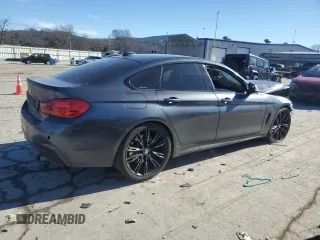 2015 BMW 4 Series 435i with VIN WBA4B1C54FD955231, listed as a Copart auction lot 89322955 with Not Provided miles and Salvage Title. Bid and sale history available at DreamBid. Image 3.