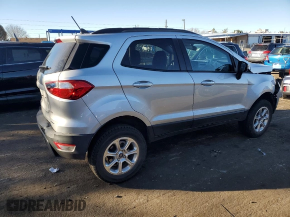 2020 Ford EcoSport SE with VIN MAJ6S3GL8LC362107, listed as a Copart auction lot 83785974 with 38,970 mi miles and Salvage Title. Bid and sale history available at carsss.com. Image 3.