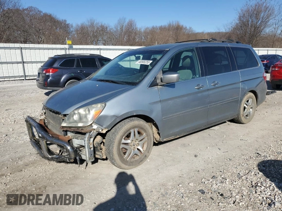 2006 Honda Odyssey EX-L with VIN 5FNRL38686B093840, listed as a Copart auction lot 48585255 with 210,384 mi miles and Salvage Title. Bid and sale history available at carsss.com. Image 1.