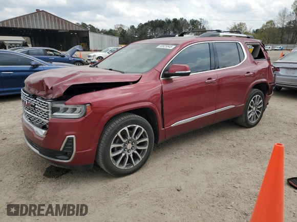 2020 GMC Acadia Denali with VIN 1GKKNXLS8LZ206638, listed as a Copart auction lot 48925845 with 44,652 mi miles and Salvage title. Bid and sale history available at DreamBid. Image 1.