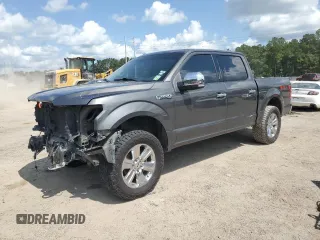 2018 Ford F-150 XL with VIN 1FTEW1EG3JKD64015, listed as a Copart auction lot 59276905 with 163,947 mi miles and Salvage title. Bid and sale history available at DreamBid. Image 1.
