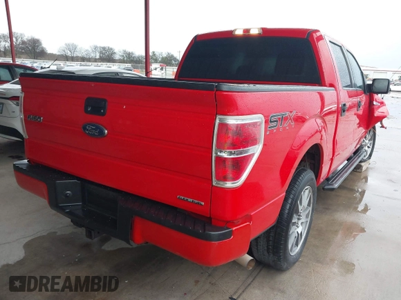 2014 Ford F-150 XL with VIN 1FTEW1CM9EKE80043, listed as a IAAI auction lot 41706014 with 214,005 mi miles. Bid and sale history available at carsss.com. Image 4.