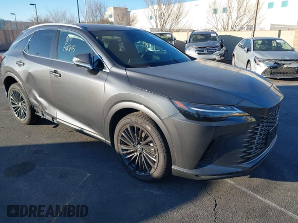 2024 Lexus RX 350 with VIN 2T2BAMBA4RC043189, listed as a IAAI auction lot 41232247 with 4,741 mi miles and . Bid and sale history available at DreamBid. Image 1.