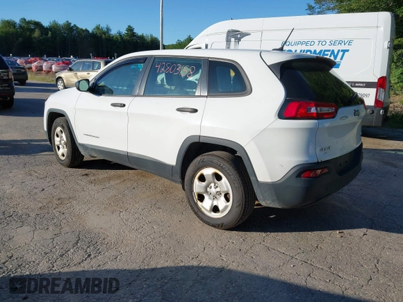 2016 Jeep Cherokee Sport with VIN 1C4PJMAB9GW143085, listed as a IAAI auction lot 42803158 with 268,076 mi miles and . Bid and sale history available at DreamBid. Image 3.
